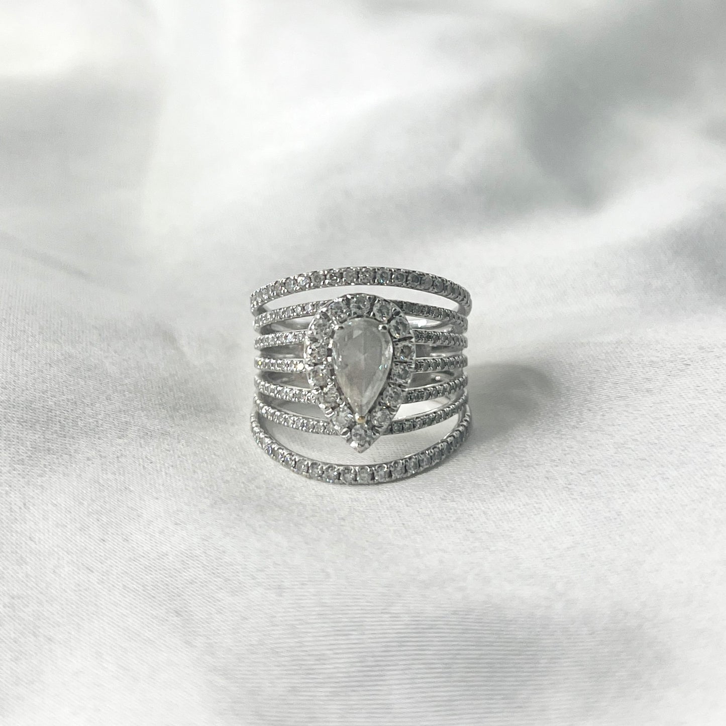 Rose Cut Diamond Power Ring RG108