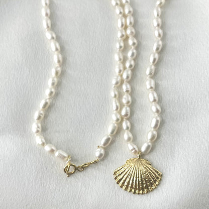 Shell Pearl Choker NL118