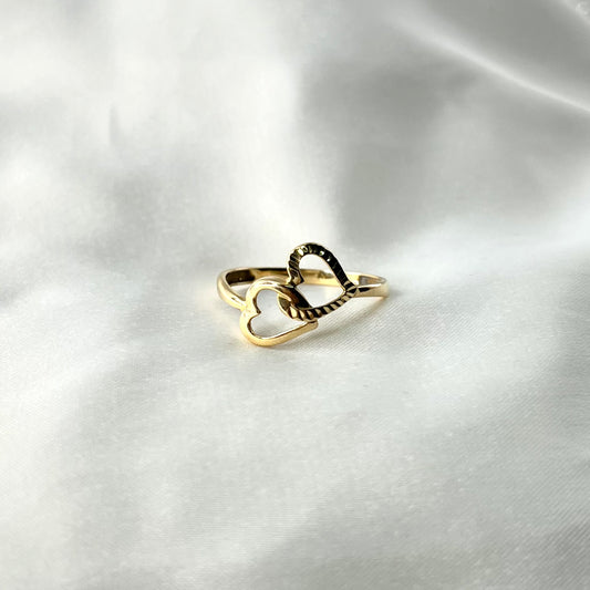 Double Heart Ring RG076