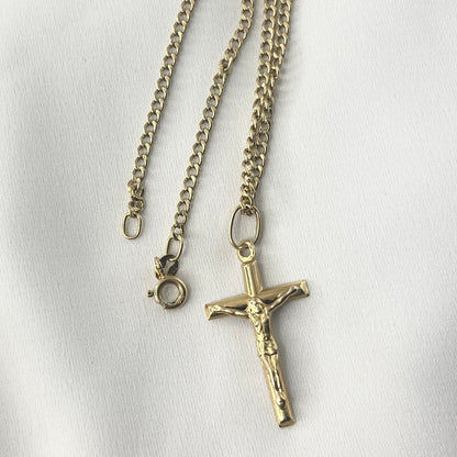 Cross Yellow Gold Necklace MN032
