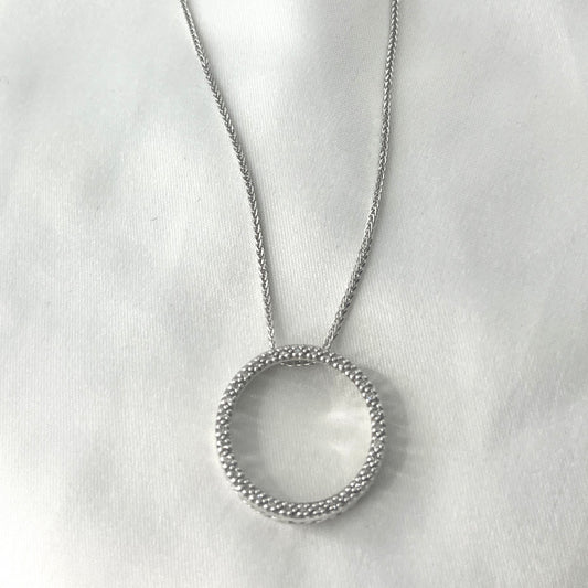 Circle Pendant Zirconia NL169