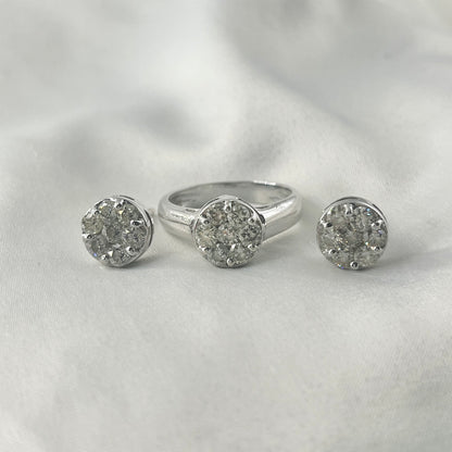 Illusion Set Lab Grown Diamond Set ST068