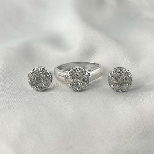 Illusion Set Lab Grown Diamond Set ST068