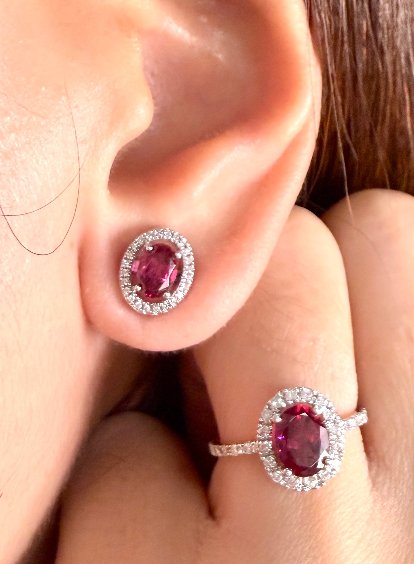 Ruby Natural Birthstone Set ST074