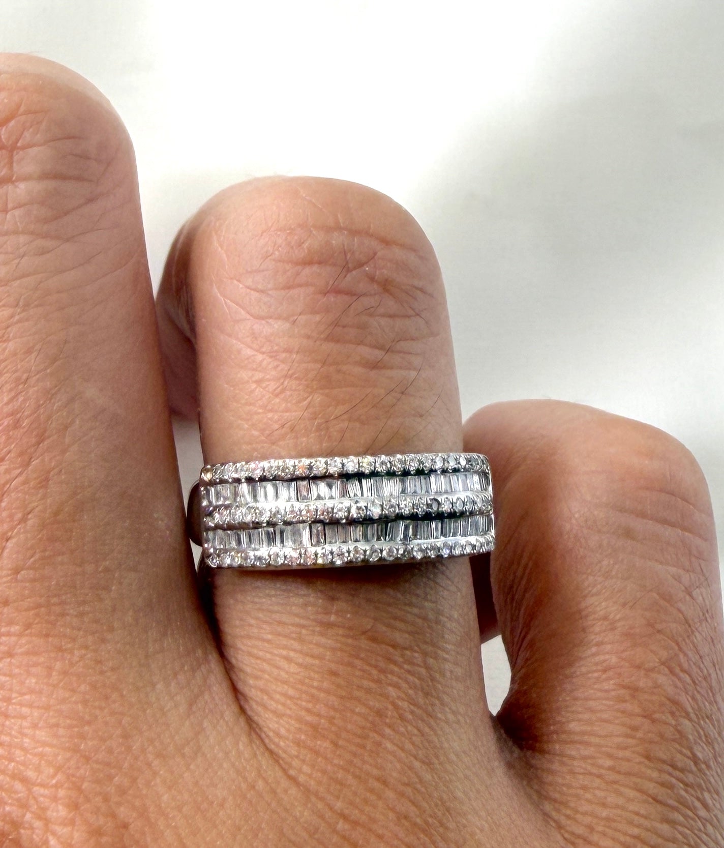 Baguette & Round Diamond Cocktail Ring RG031