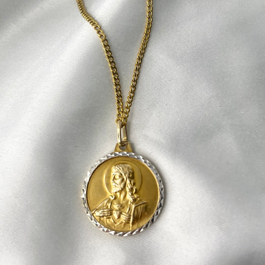 Sacred Heart & Mother and Child Necklace NL182