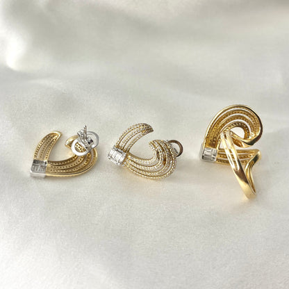 Heart Shaped Baguette Diamond Set ST065