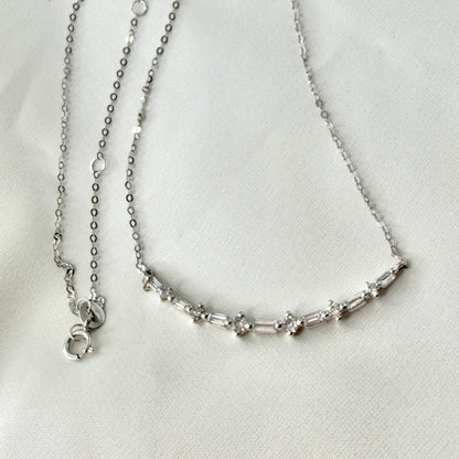 Baguette and Round Diamond Choker NL221