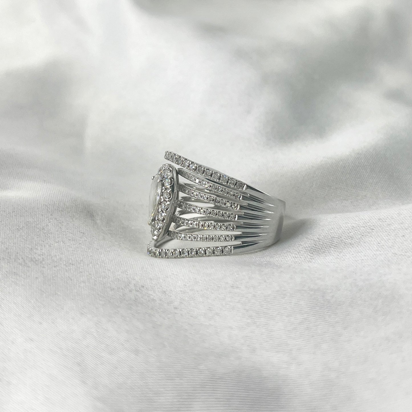 Rose Cut Diamond Power Ring RG108