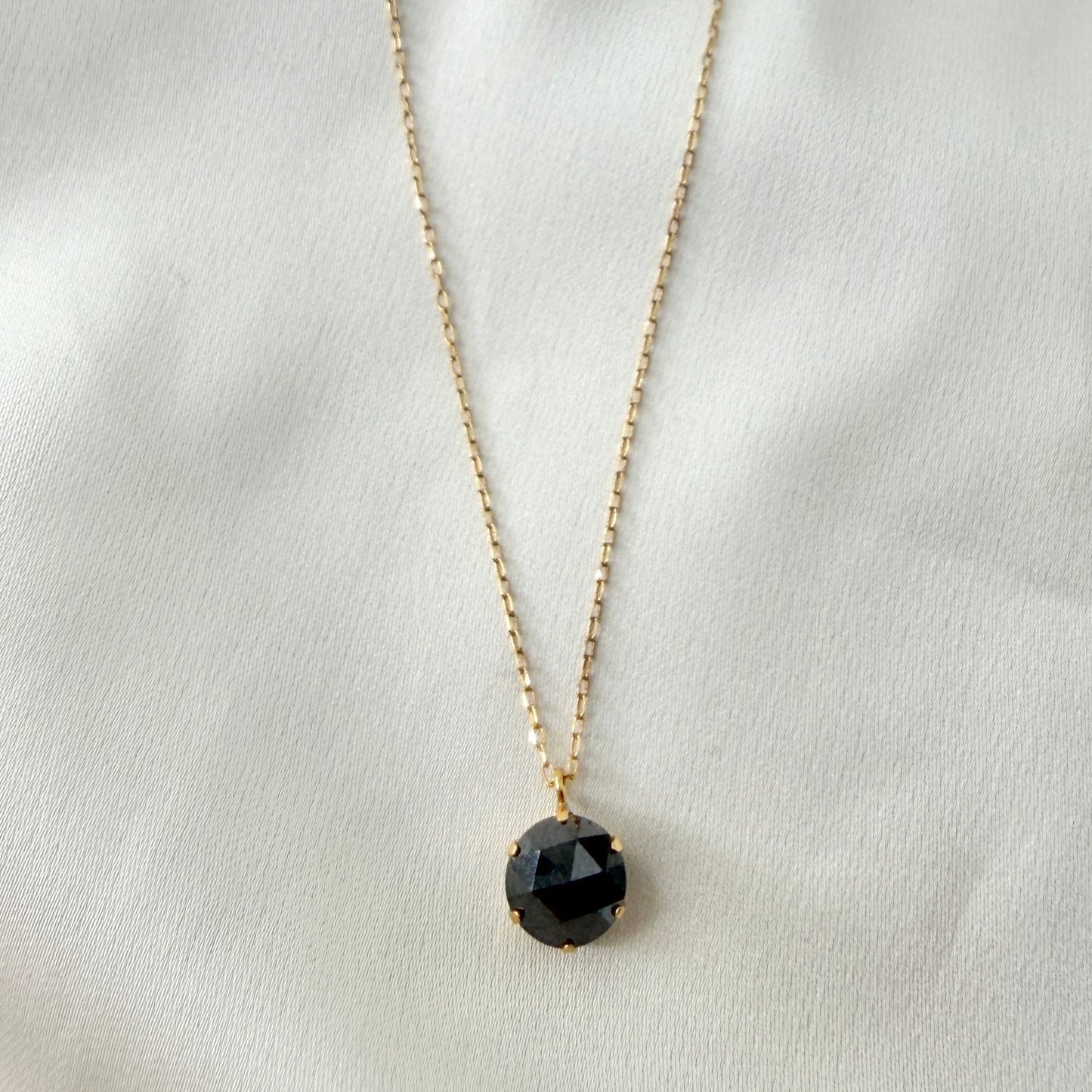 Black Diamond Necklace 1ct NL214