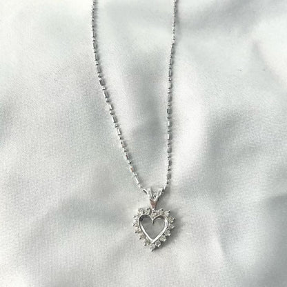 Heart Diamond Necklace NL039