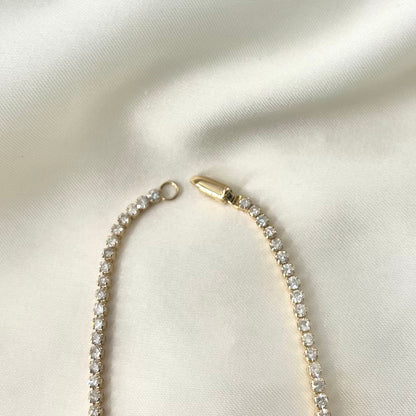 Tennis Bracelet Yellow Gold BR053