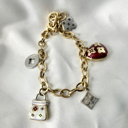 Charm Bracelet Twotone BR58