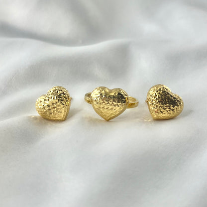 Heart Yellow Gold Set ST046