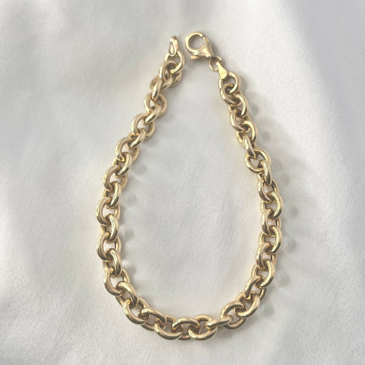 Chain Yellow Gold Bracelet BR107