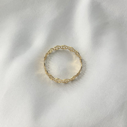 Coin Yellow Gold Ring RG107