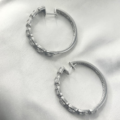 In & Out Baguette Hoop HK ER164