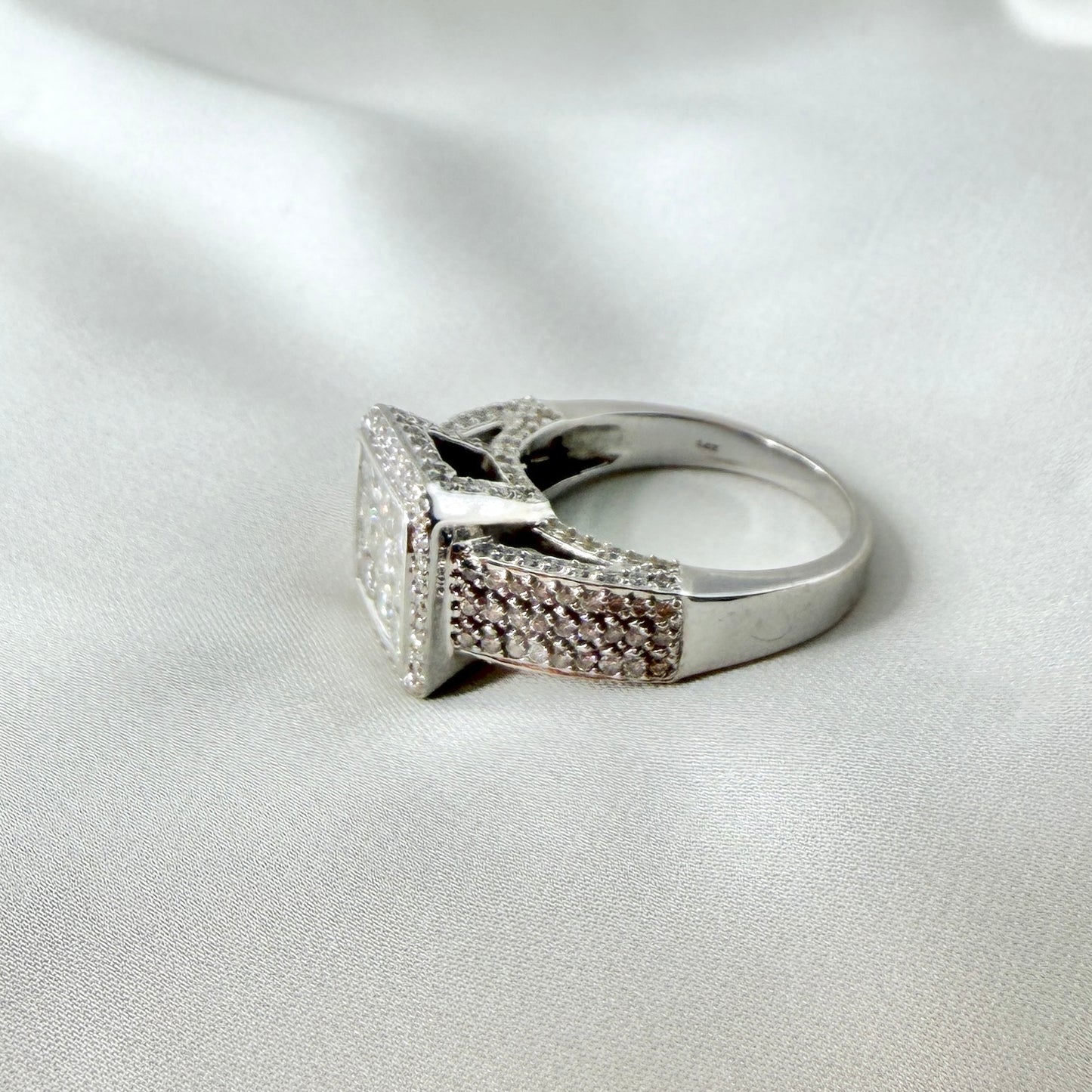 Princess Cut Diamond Cocktail Ring RG046