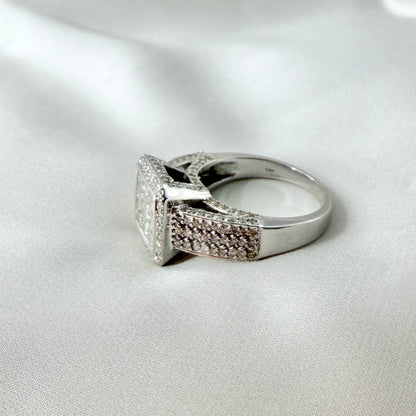 Princess Cut Diamond Cocktail Ring RG046