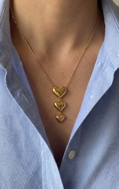 Trio Heart Necklace NL189