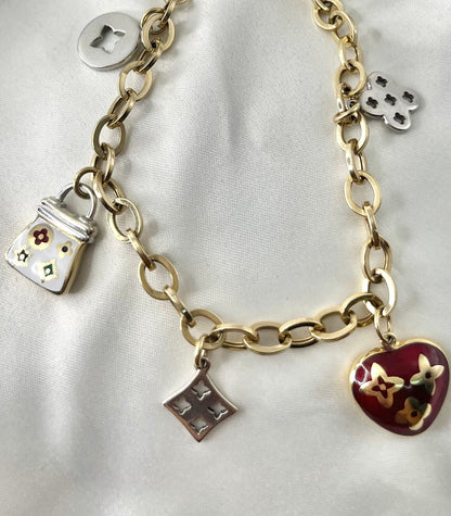 Charm Bracelet Twotone BR58