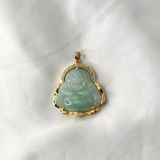 Jade Buddha Zirconia Pendant PD041