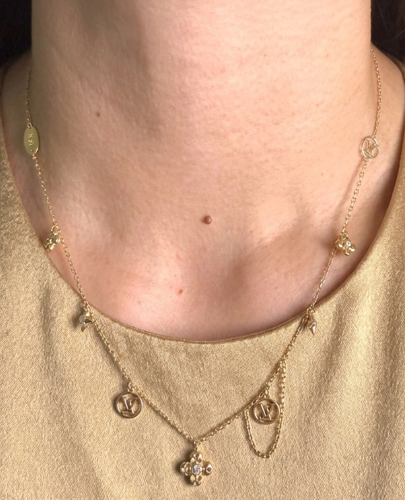 Charm Necklace Yellow Gold NL195