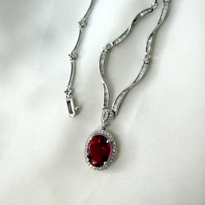 Ruby Diamond Choker NL223