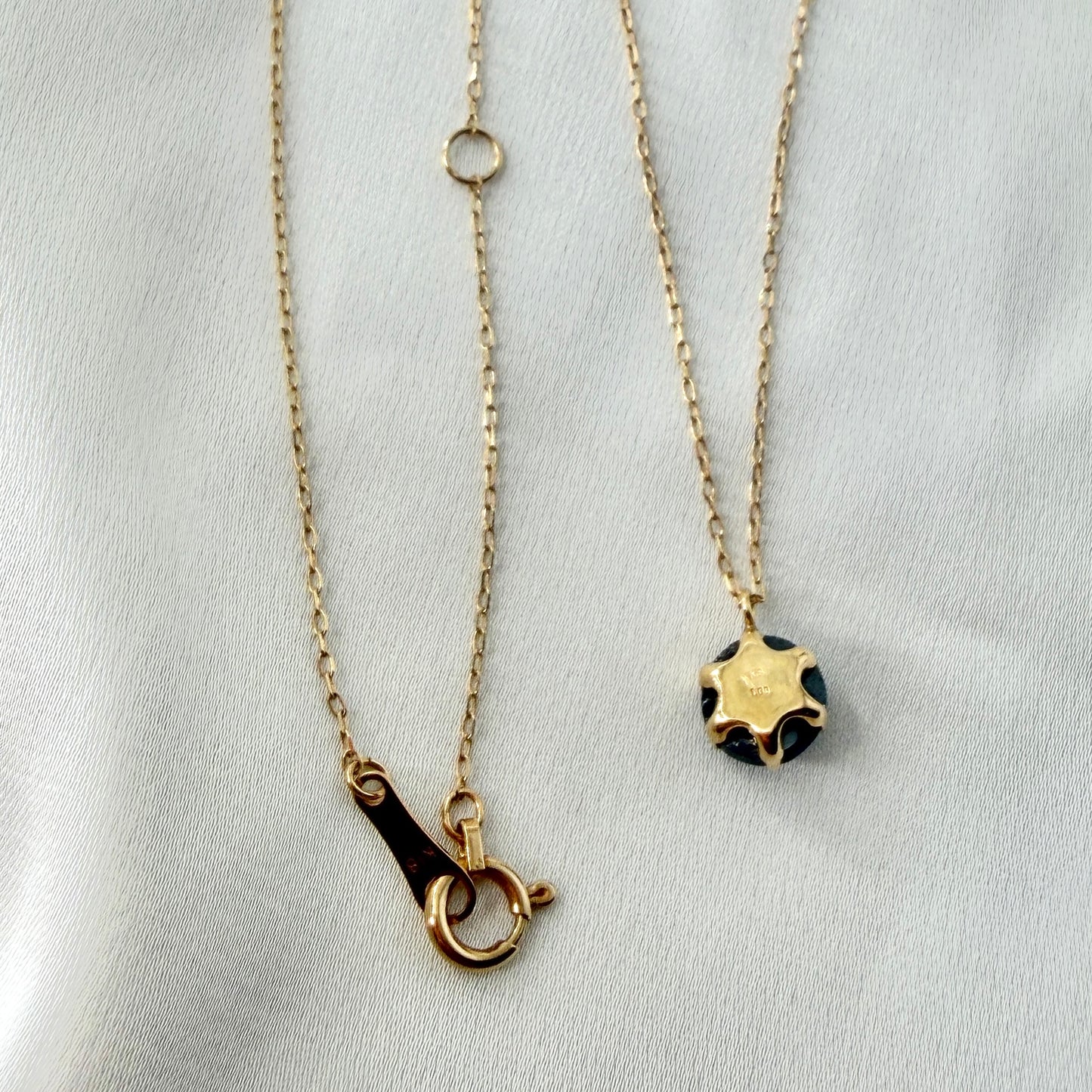 Black Diamond Necklace 1ct NL214
