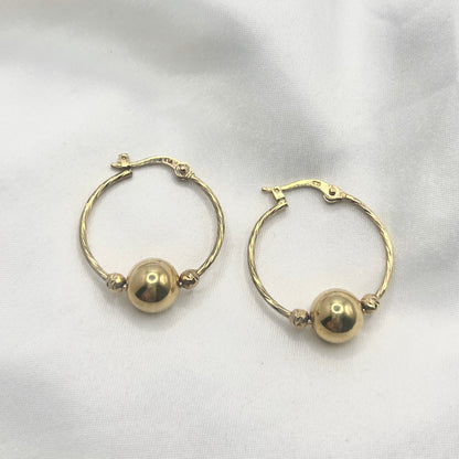 Ball Creole Earrings GD007