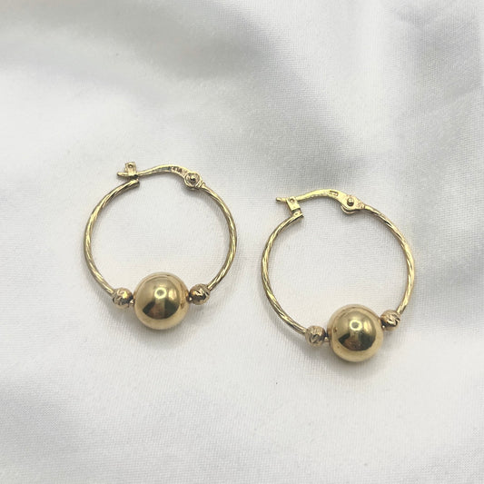 Ball Creole Earrings GD007