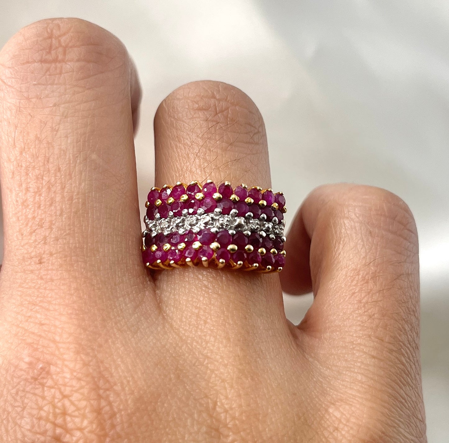 Natural Ruby and Diamond Ring RG015