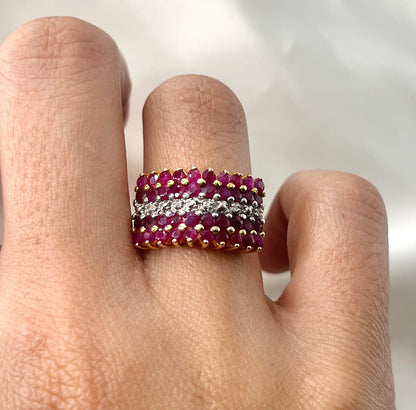 Natural Ruby and Diamond Ring RG015