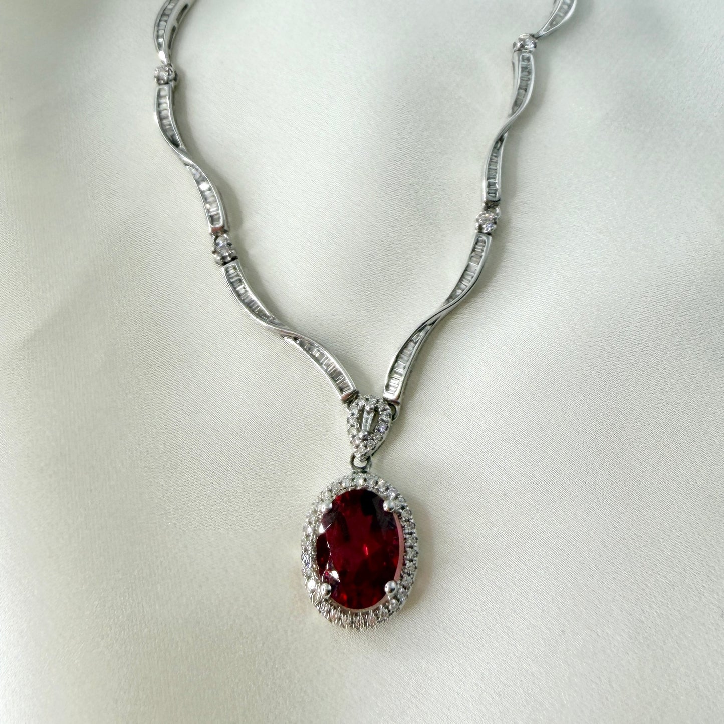 Ruby Diamond Choker NL223