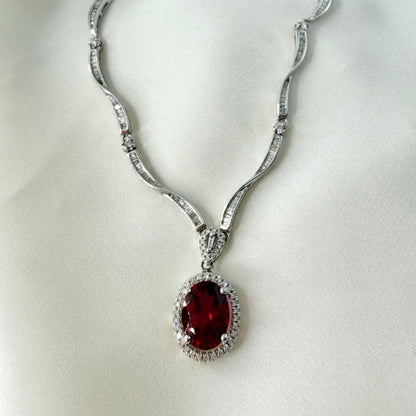 Ruby Diamond Choker NL223