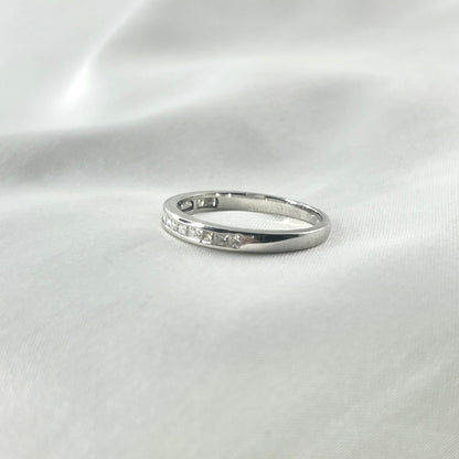 Princess Cut Half Eternity Ring RG102