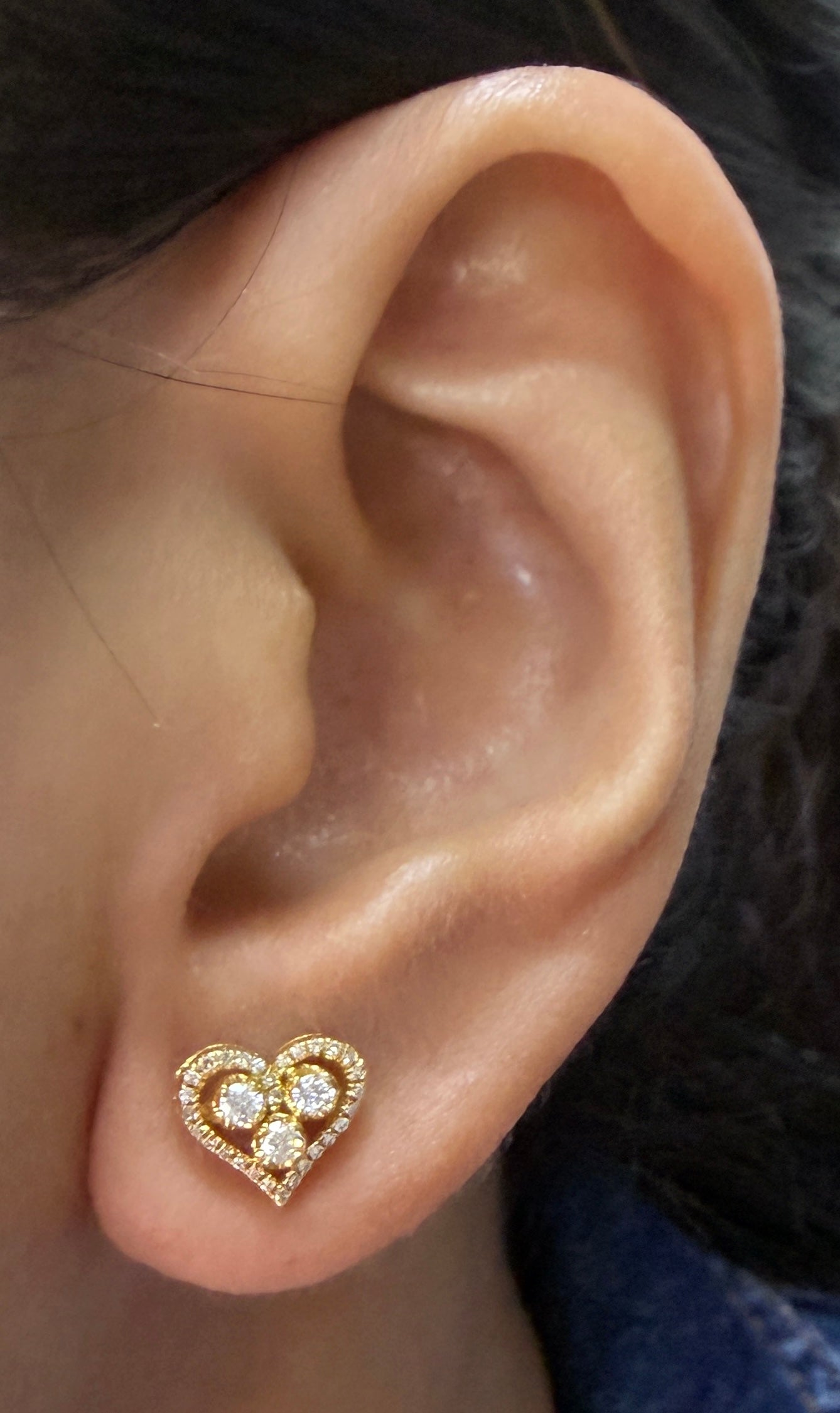 Heart Diamond Earrings DE031