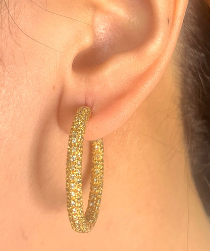 In & Out Diamond Creole DE025