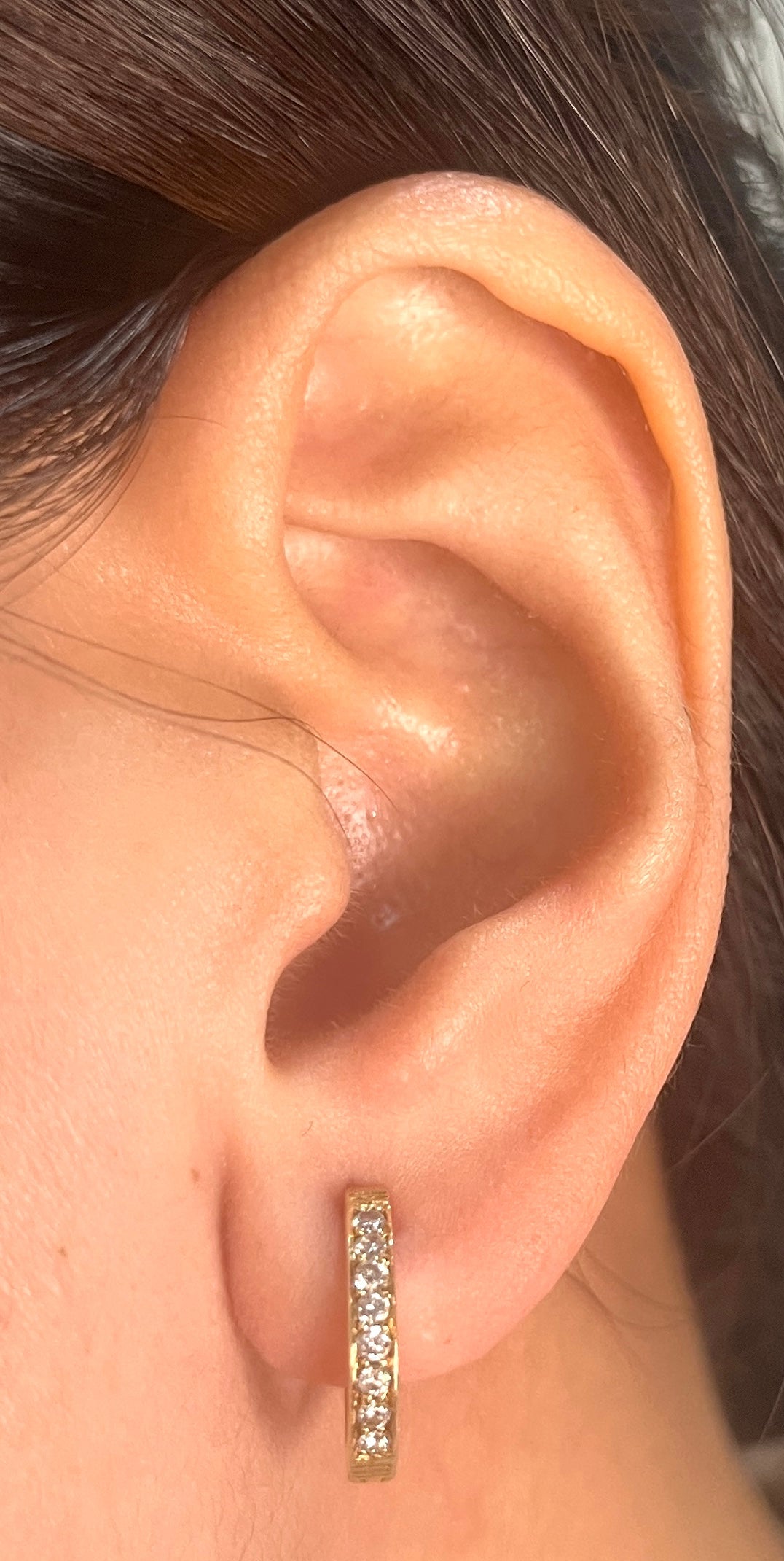 Diamond Creole Earrings DE011