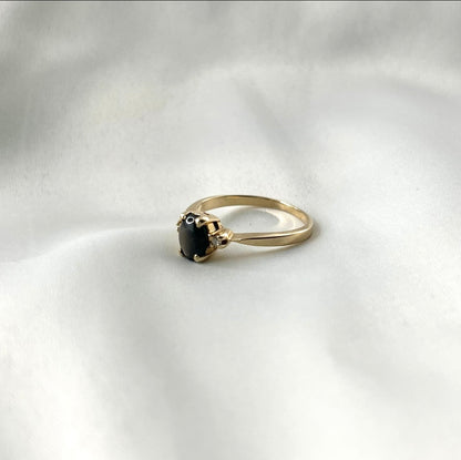 Black Onyx Diamond Ring RG079