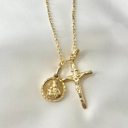 Medallion Cross NecklaceNL193