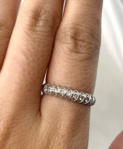 Diamond Half Eternity Ring RG086