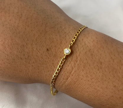 Solo Diamond Chain Bracelet 4MM BR107
