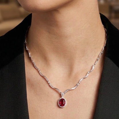 Ruby Diamond Choker NL223