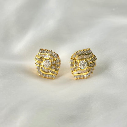 Cluster Diamond Earrings DE003