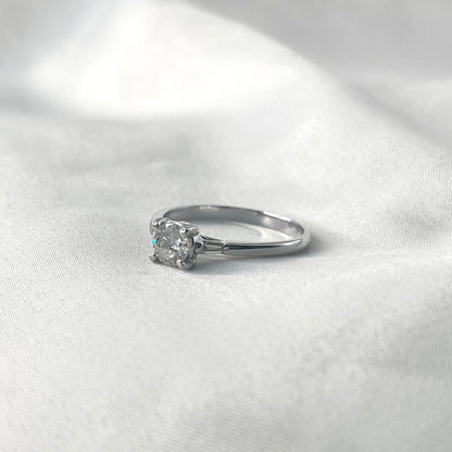 Solo Baguette Engagament Ring