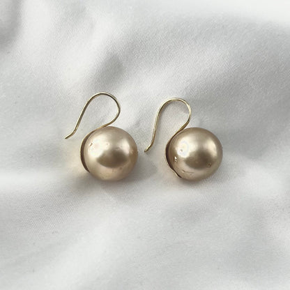 Pearl Drop Earrings Champagne ER142