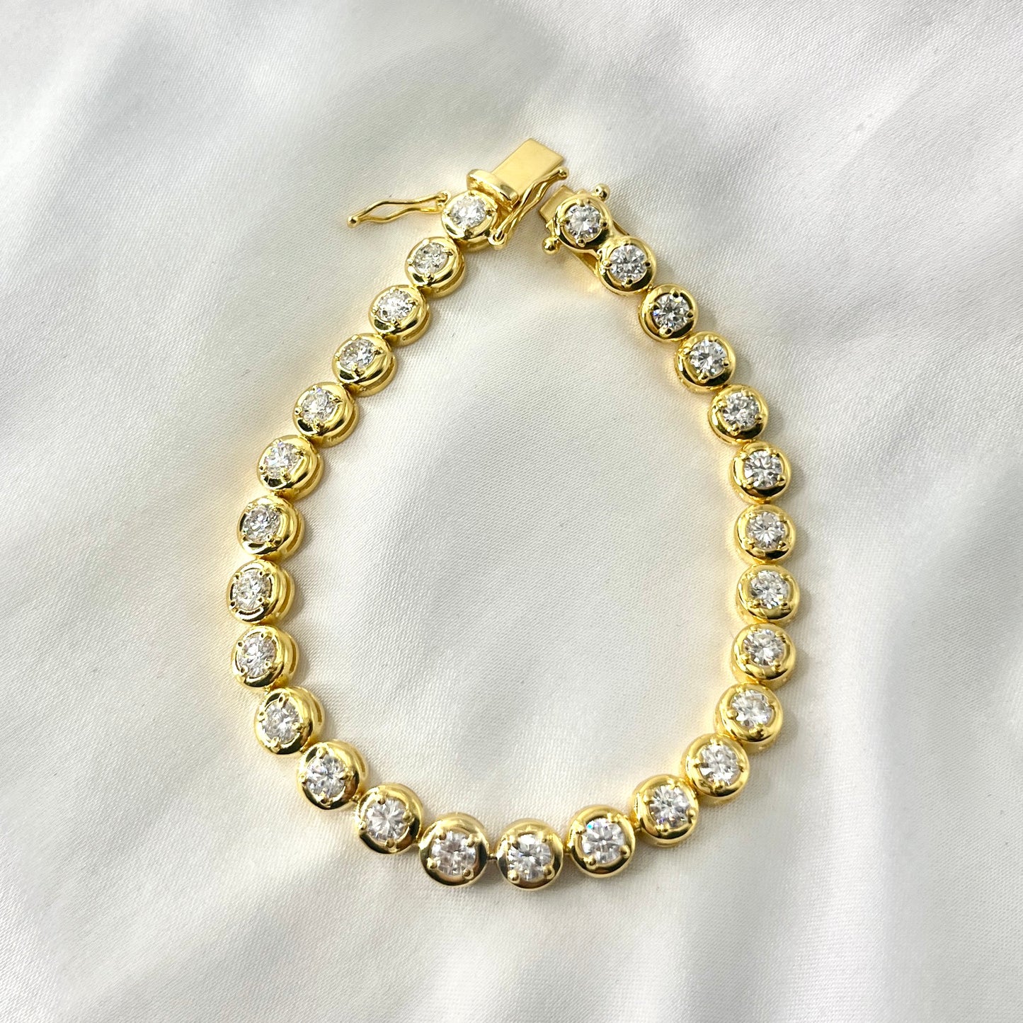Tennis Bracelet Yellow Gold BR101