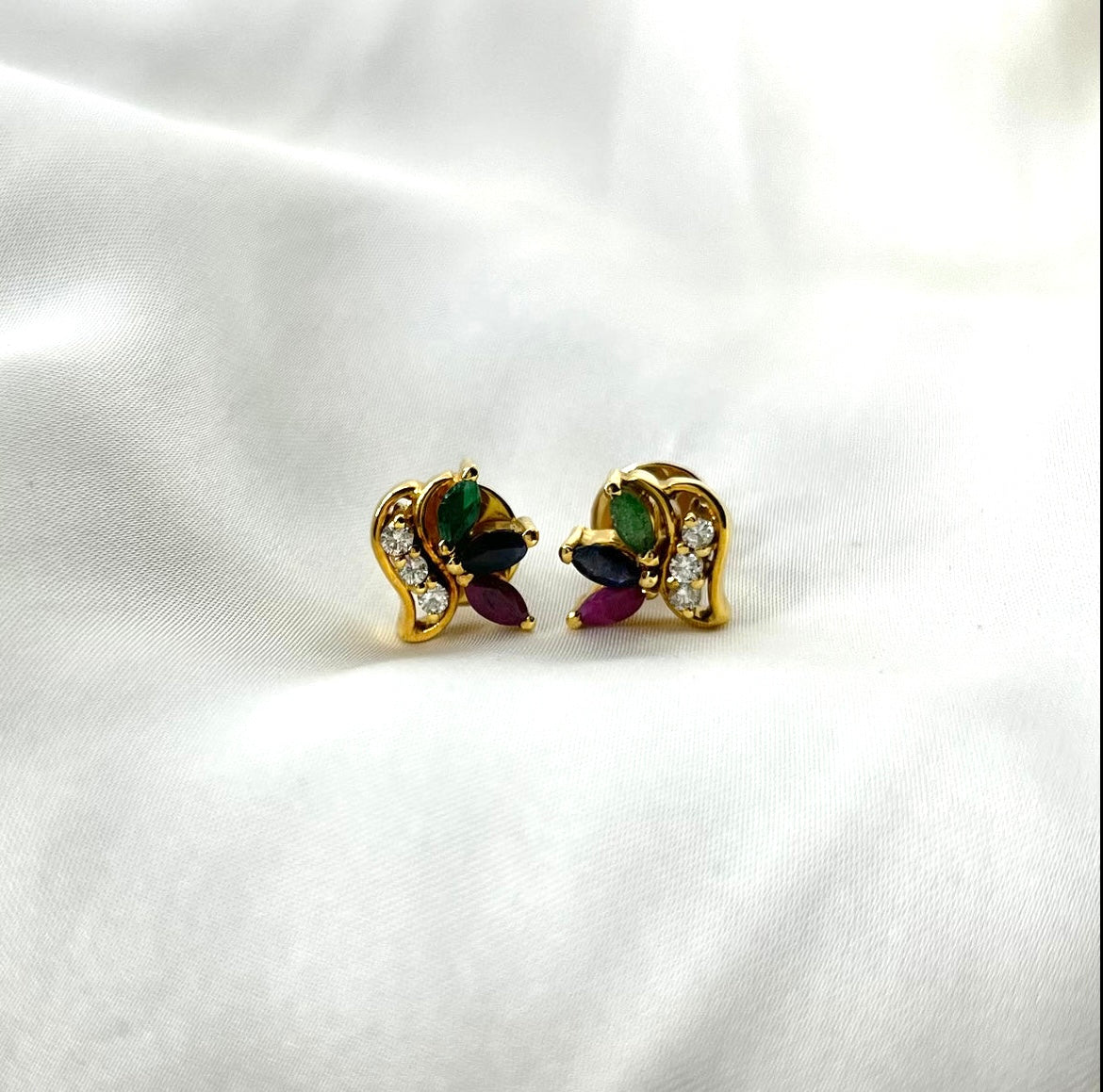 Multi Color Birthstones Earrings ER-040