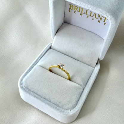 Yellow Gold Lab Grown Diamond Engagement Ring ER021